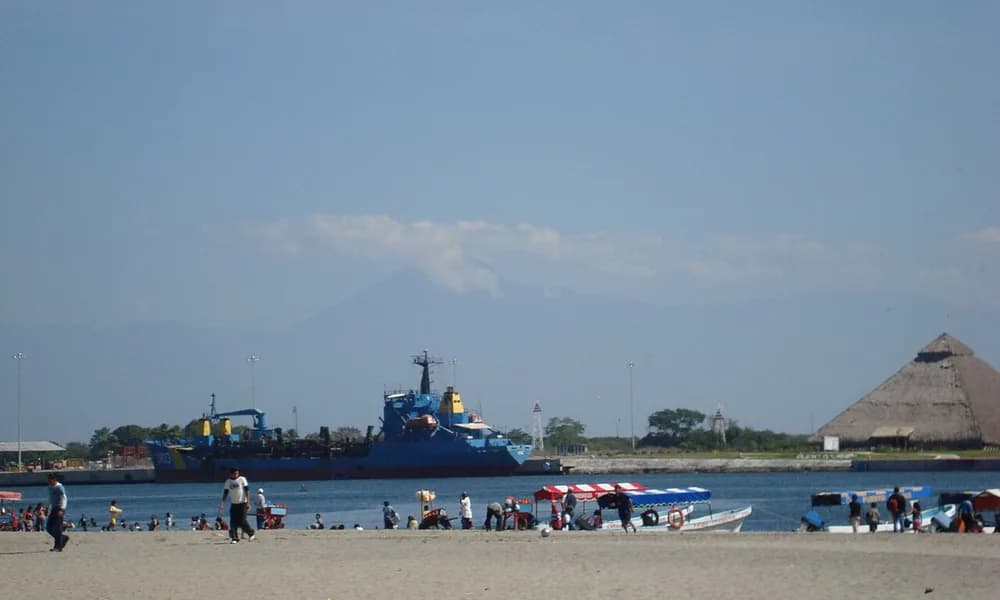 Puerto Chiapas on the Pacific coast of Mexico