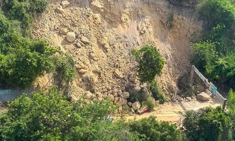 Landslide in Sarangani after the 2026 Mindanao earthquake