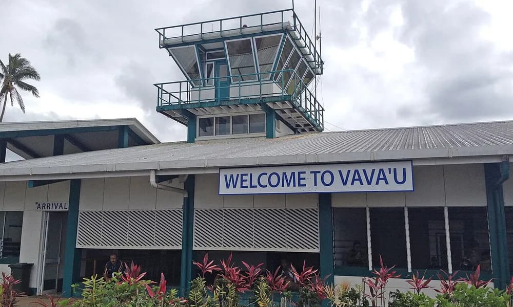 Aerial view of Vava'u, Tonga