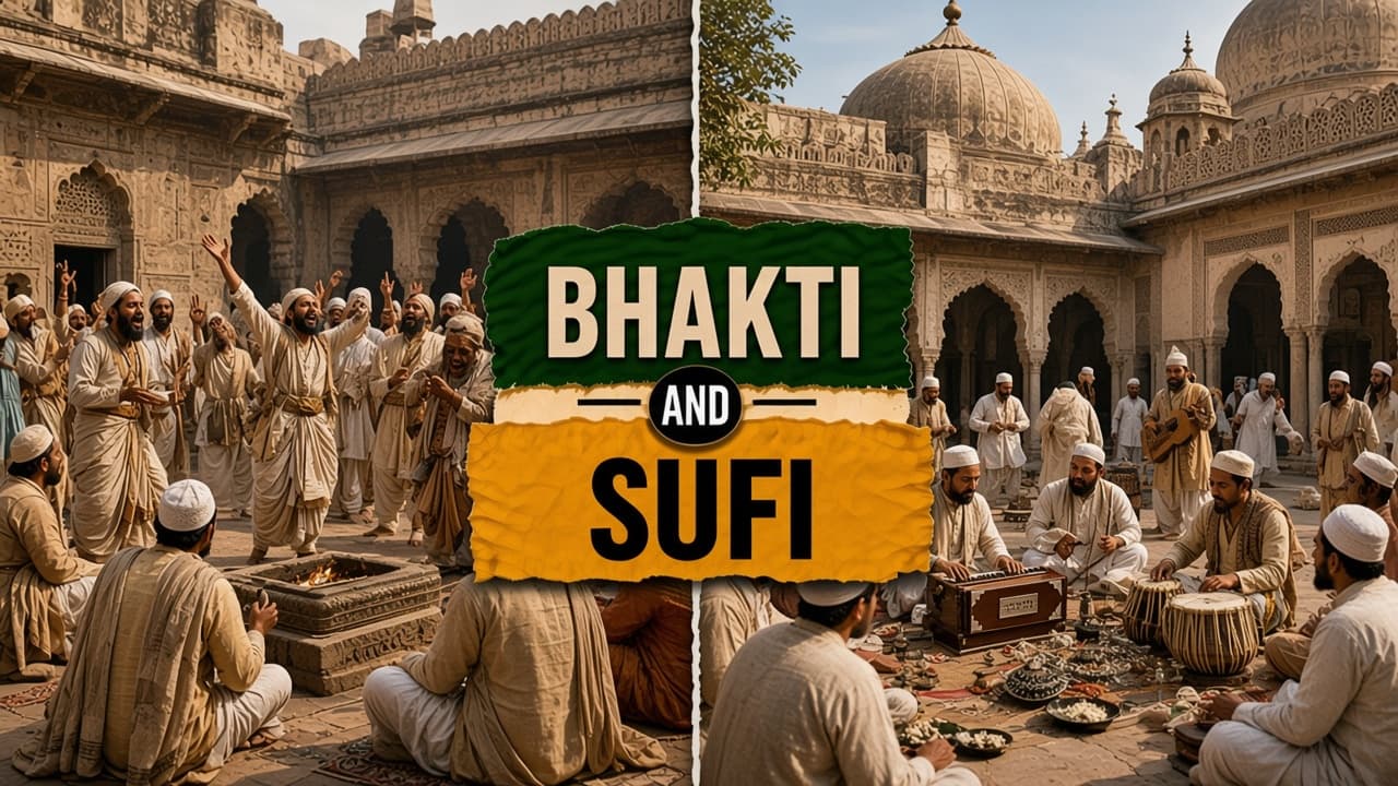 Difference between the Bhakti movement and the Sufi movement