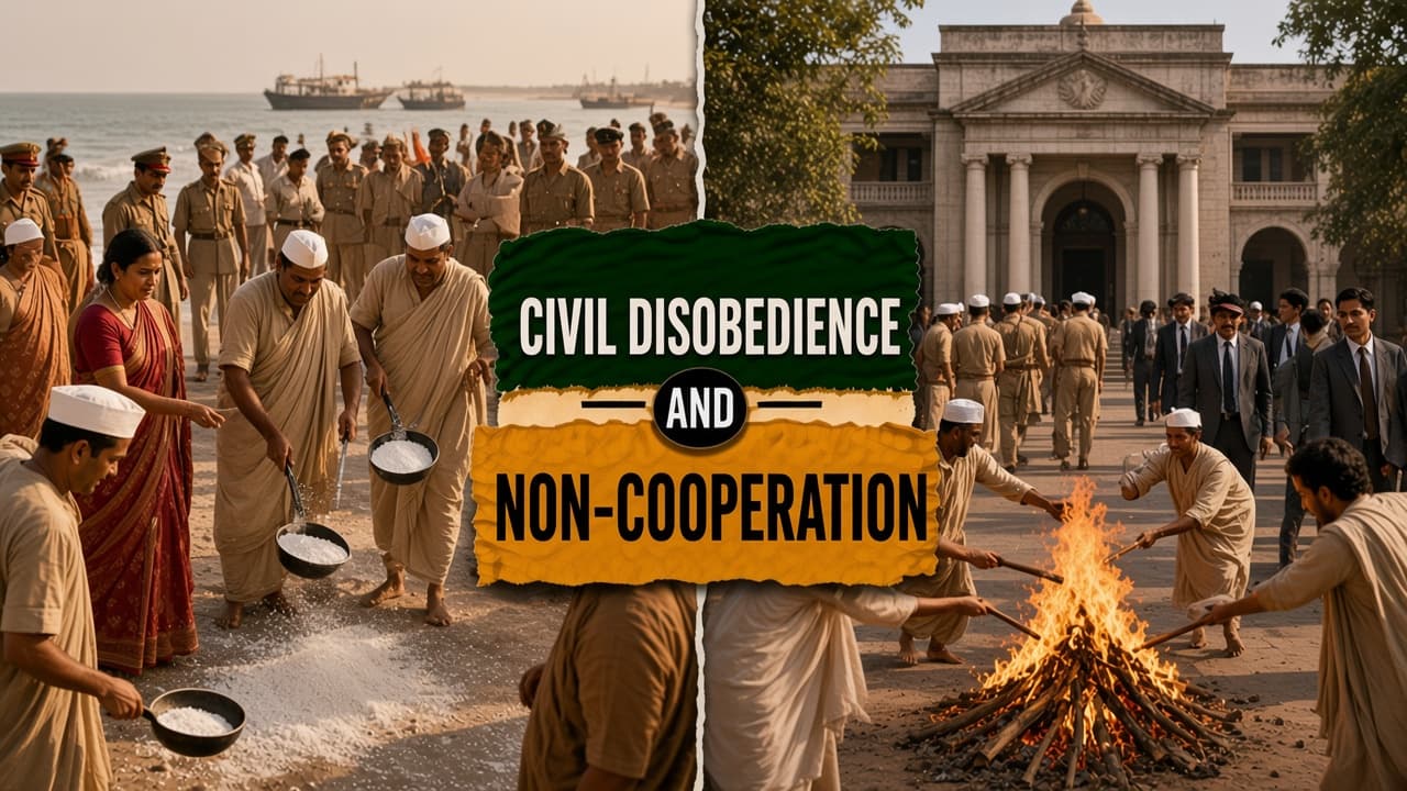 Difference between Civil Disobedience and Non-Cooperation