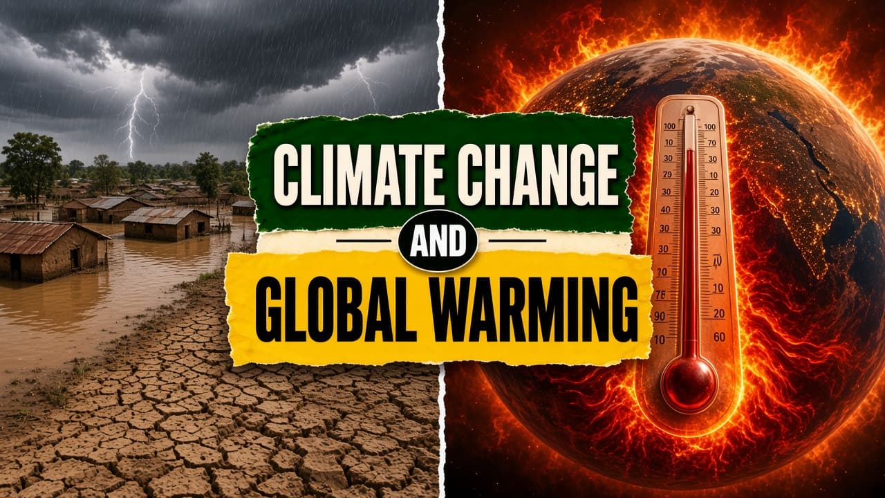 Difference between climate change and global warming