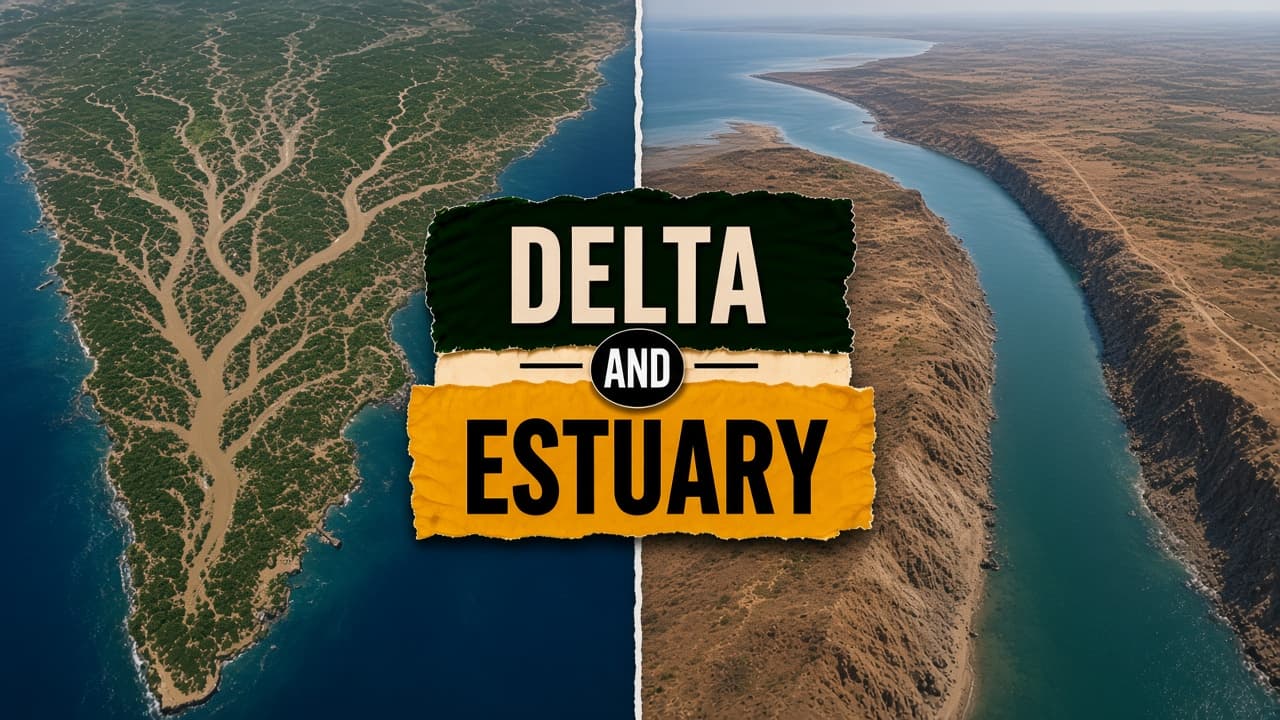 Difference between a delta and an estuary