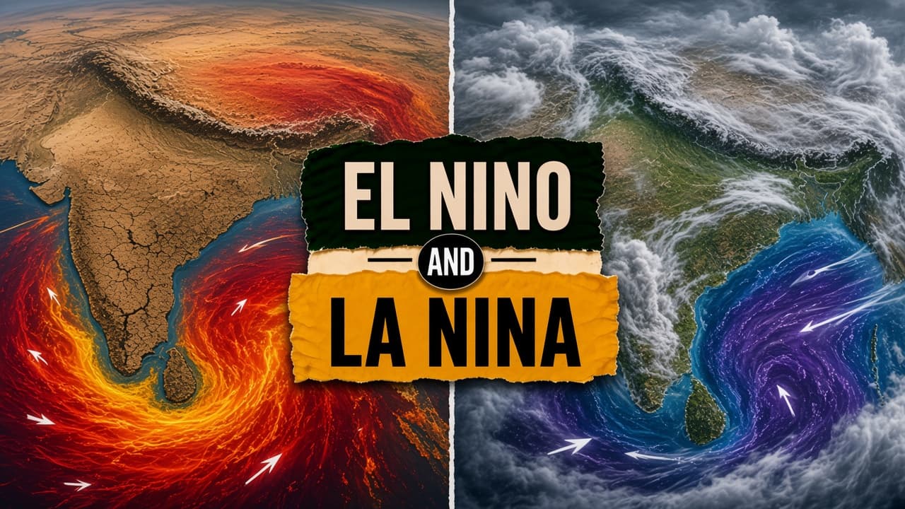 Difference between El Niño and La Niña