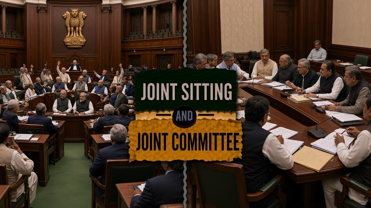 Difference between a joint sitting and a joint committee