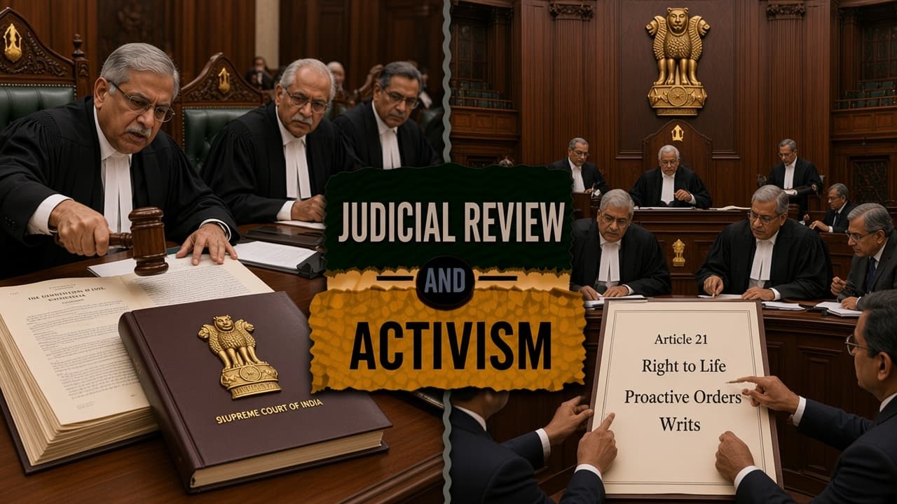 Difference between judicial review and judicial activism