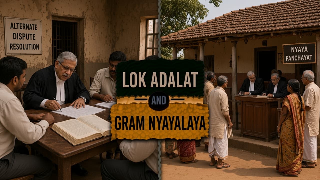 Difference between a Lok Adalat and a Gram Nyayalaya