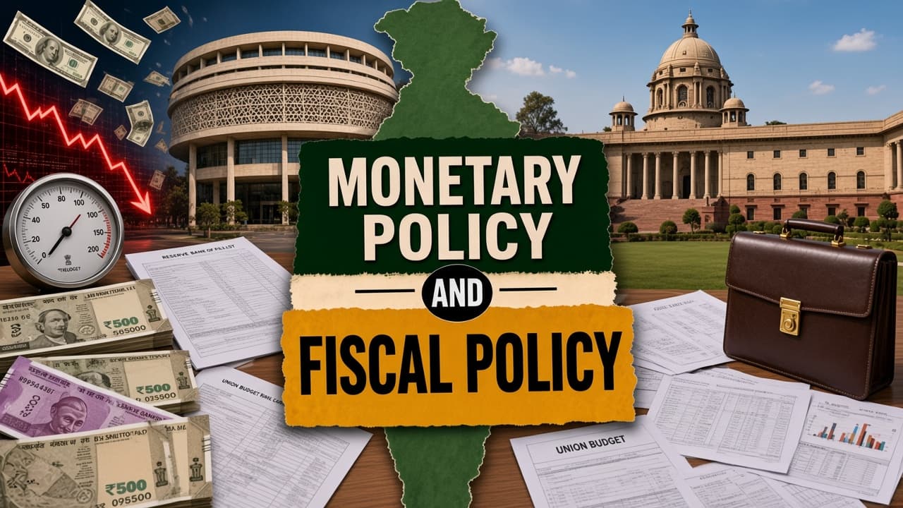 Difference between Monetary Policy and Fiscal Policy