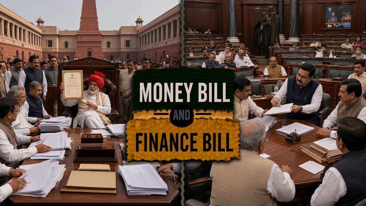 Difference between a Money Bill and a Finance Bill