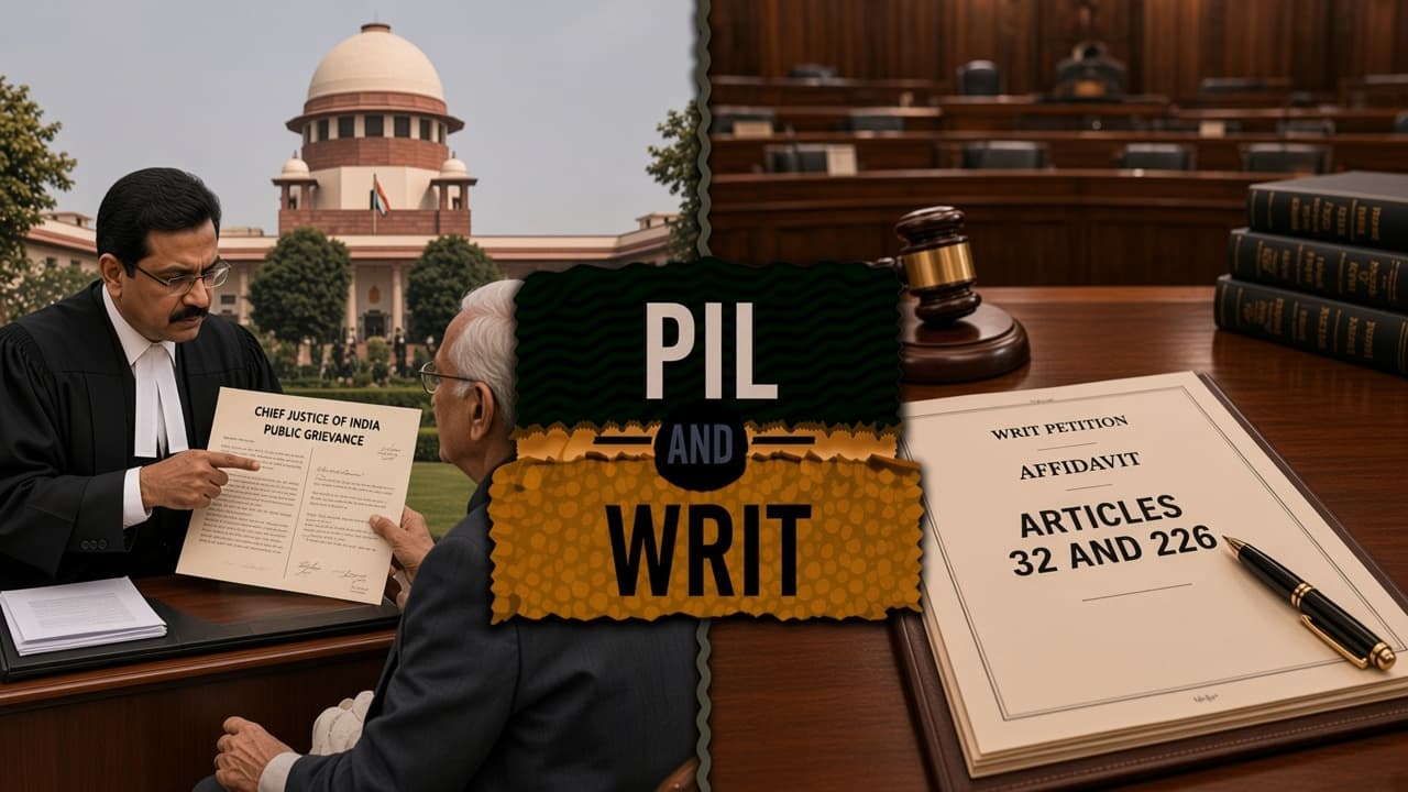 Difference between a PIL and a writ petition
