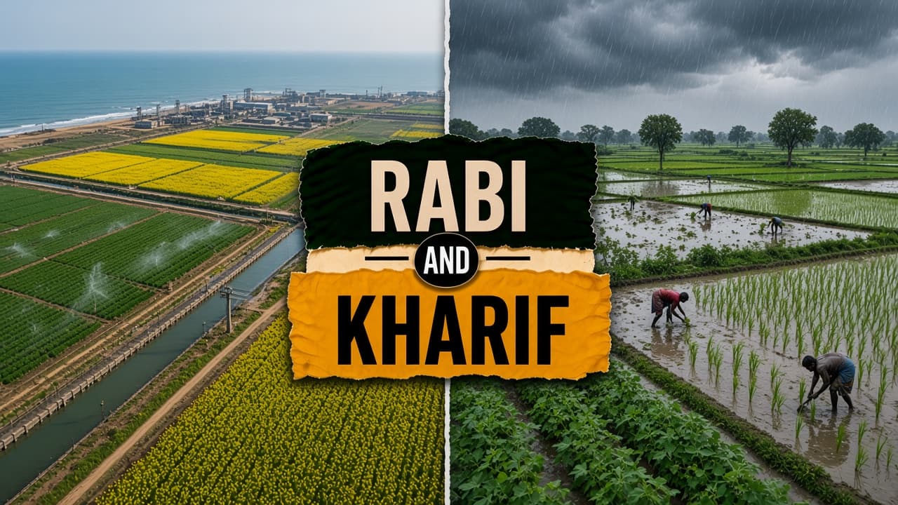 Difference between Rabi crops and Kharif crops