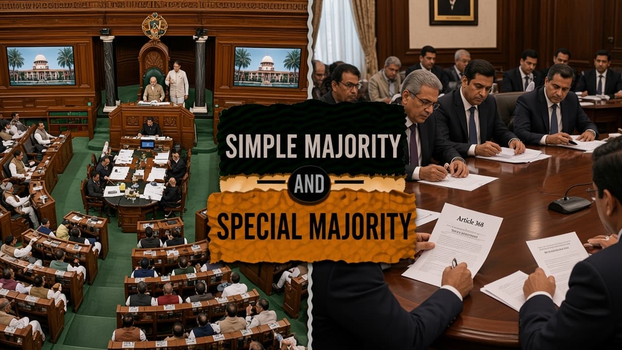 Difference between a simple majority and a special majority