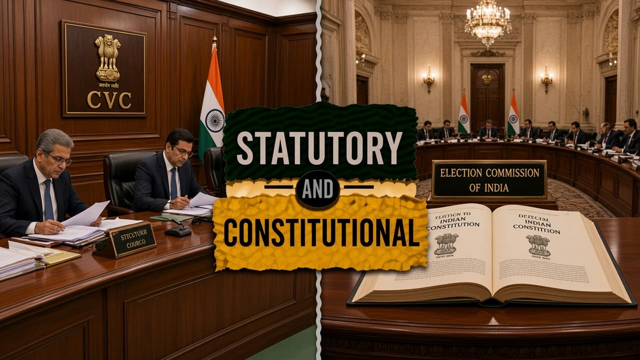 Difference between a statutory body and a constitutional body