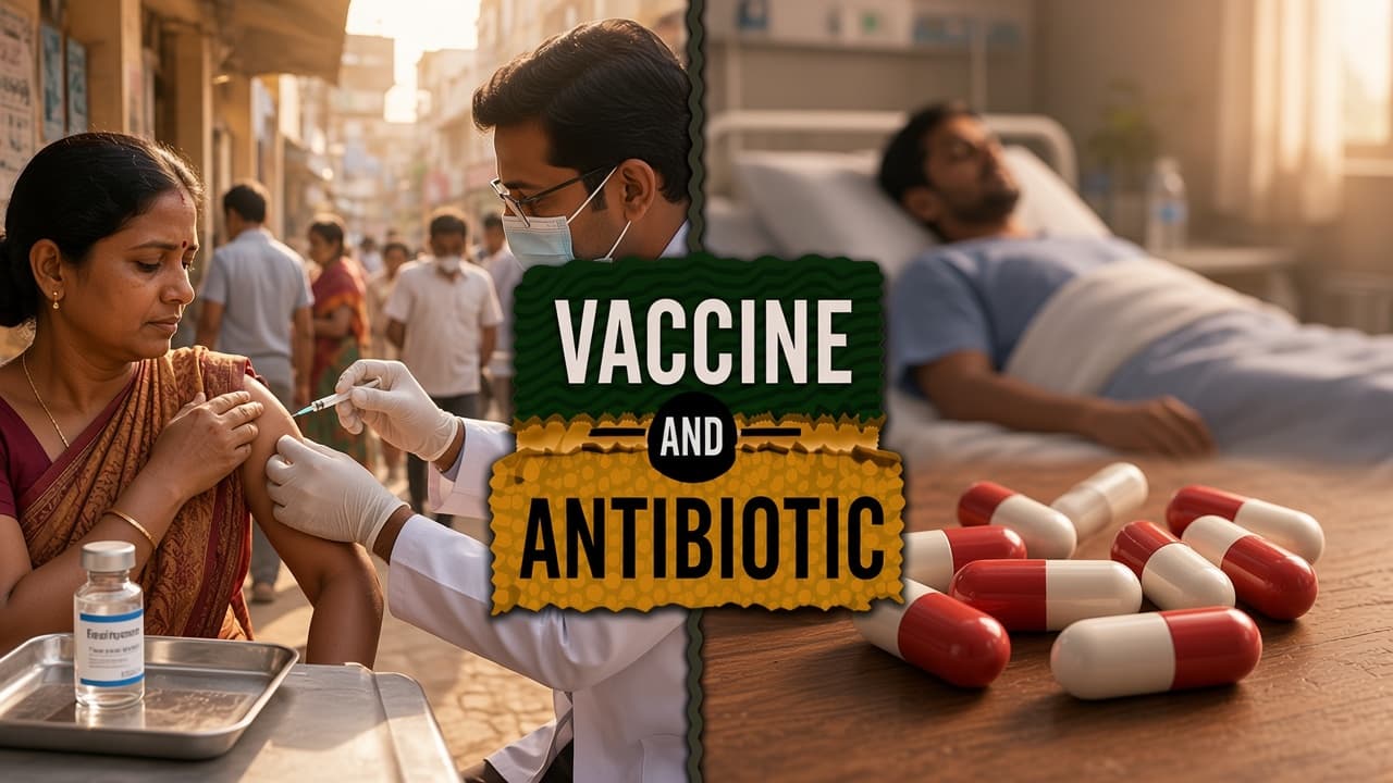 Difference between a vaccine and an antibiotic