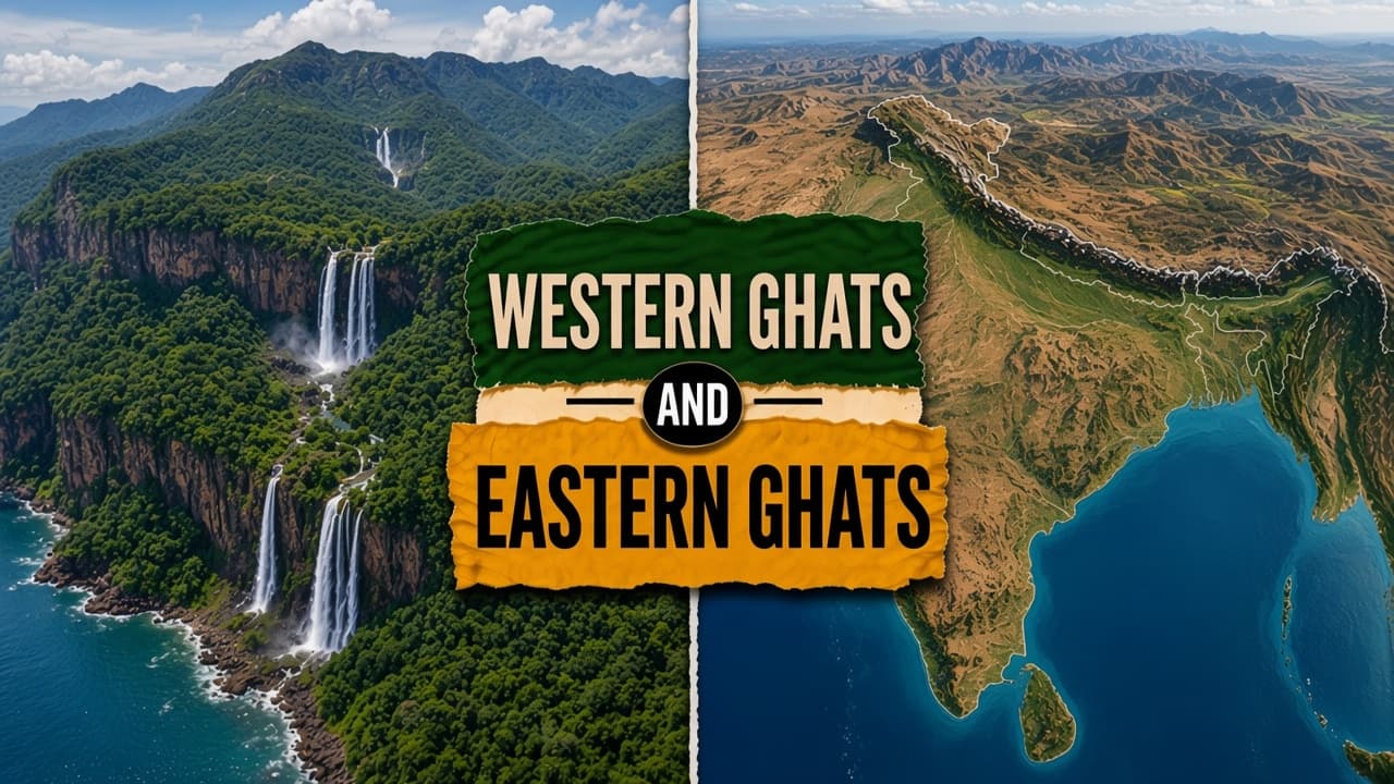 Difference between Western Ghats and Eastern Ghats