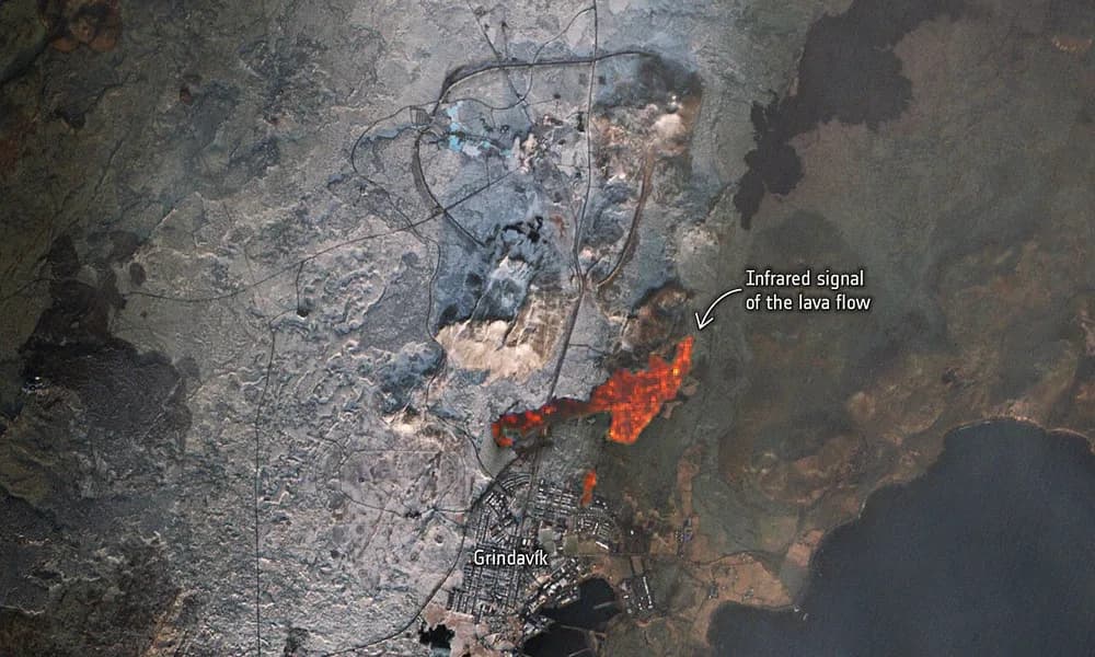 New lava fields near Grindavík