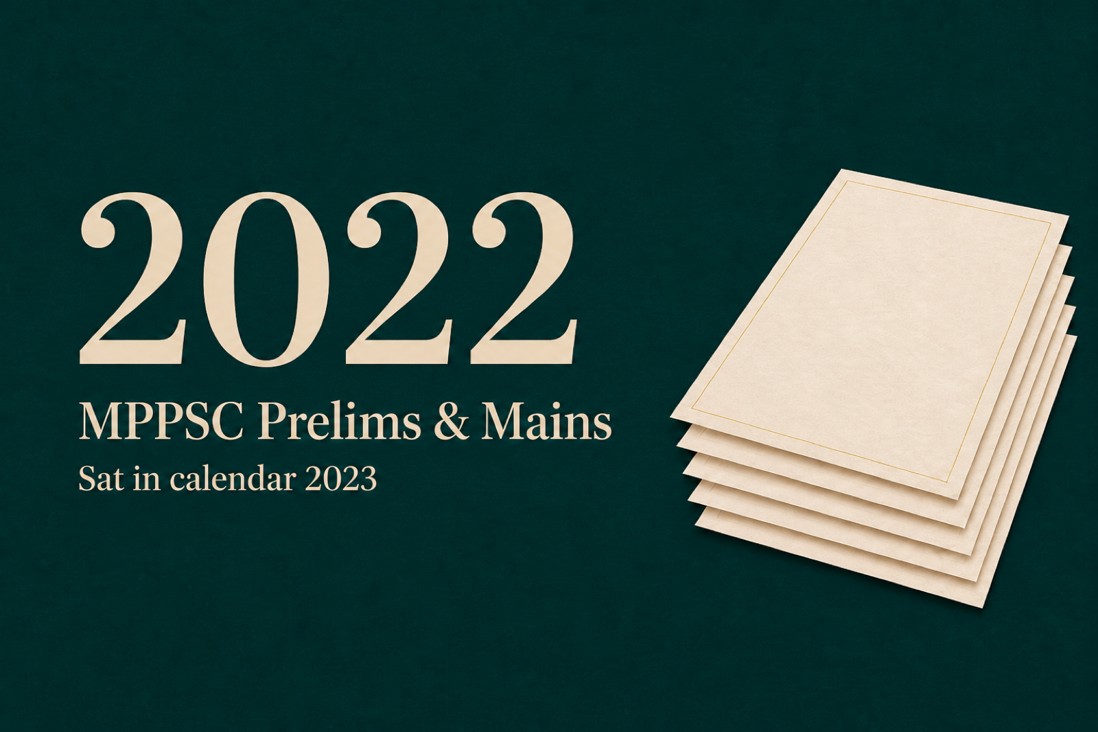 UPSCYatra cover for MPPSC 2022 question paper PDF — Prelims and Mains sat in calendar 2023
