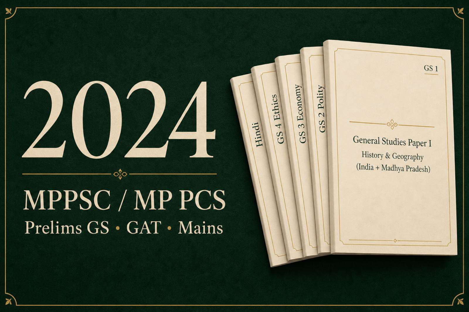 UPSCYatra cover for MPPSC 2024 question paper PDF — Prelims GS, GAT, and six Mains papers