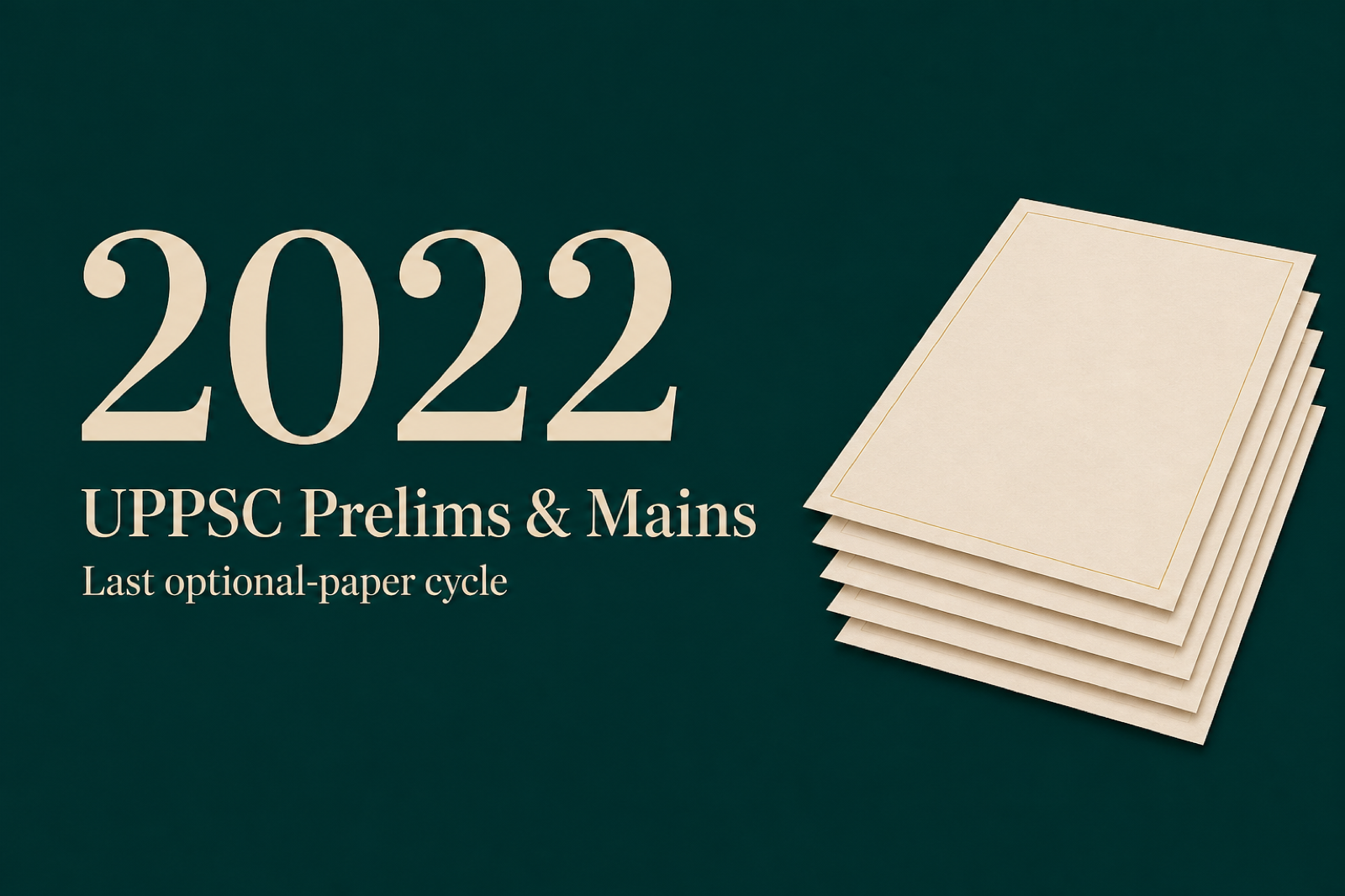 UPSCYatra cover for UPPSC 2022 question paper PDF — Prelims and Mains, last optional-paper cycle