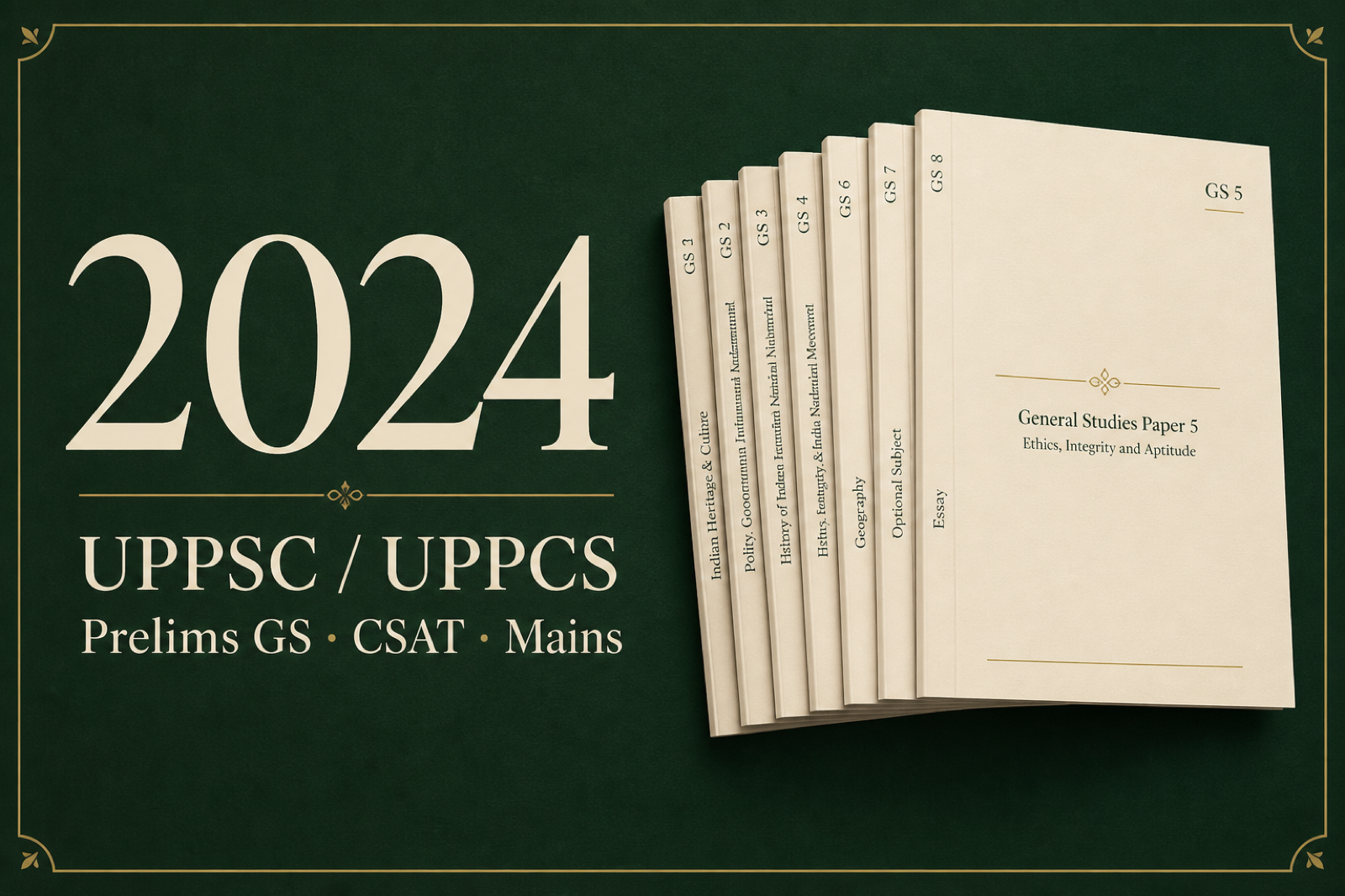 UPSCYatra cover for UPPSC 2024 question paper PDF — Prelims GS, CSAT, and Mains including GS 5 and GS 6